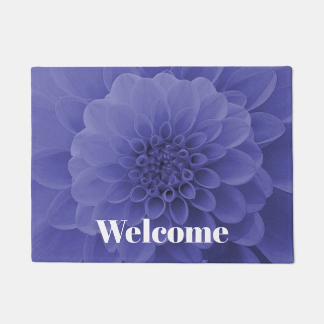 Felpudo Blue Dahlia (Anverso)
