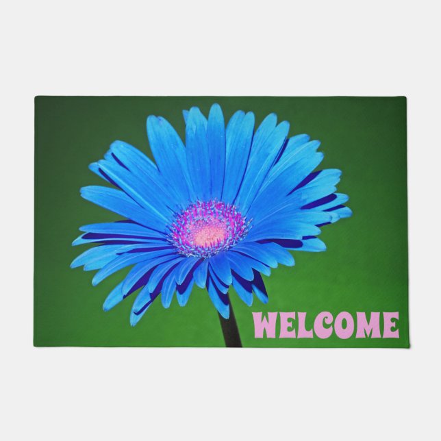 Felpudo Blue Daisy Doormat (Anverso)