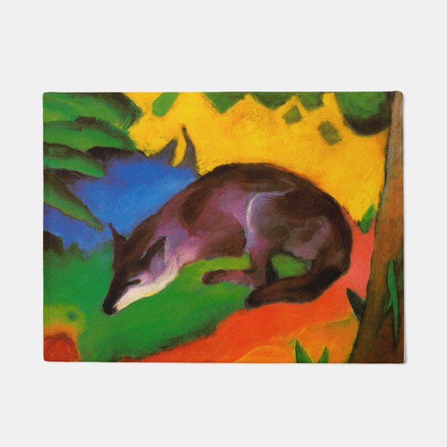 Felpudo Blue Fox de Franz Marc (Anverso)
