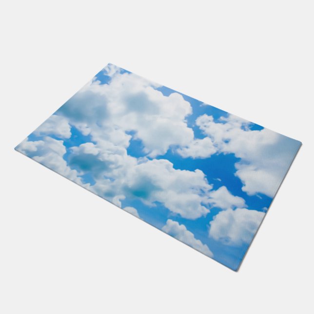 Felpudo Blue Heaven Clouds II + tu texto e ideas (Angular)