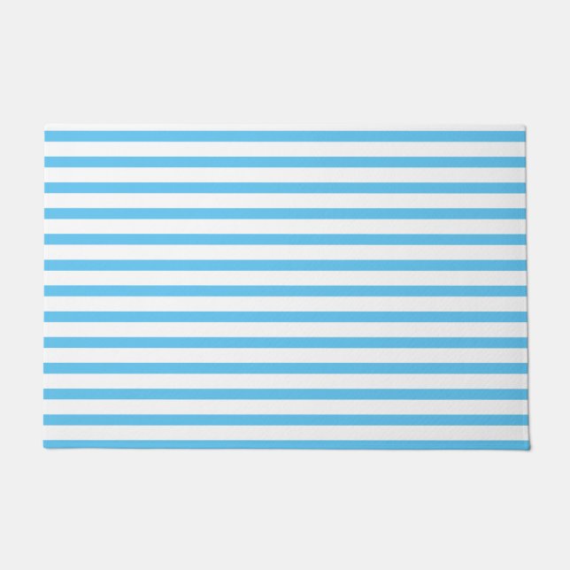 Felpudo blue & white stripes (Anverso)