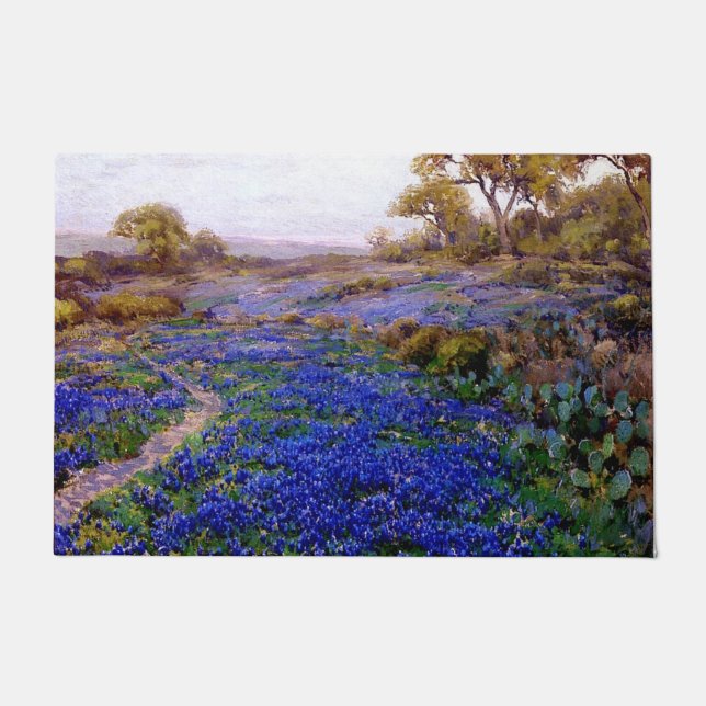 Felpudo Bluebonnets en Crepúsculo (Anverso)
