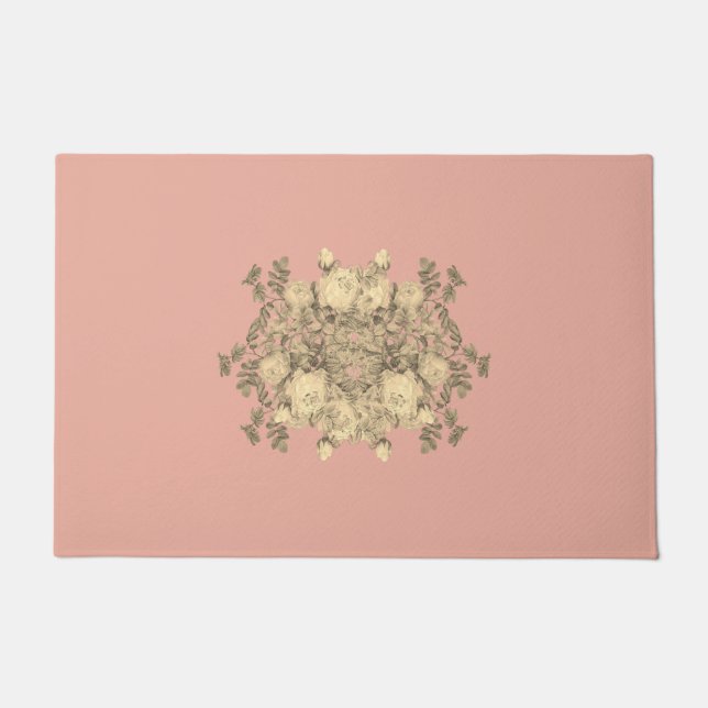 Felpudo Blumenbukett roses – flower bouquet Blumenstrauß (Anverso)