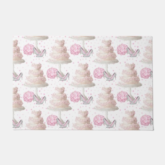 Felpudo Boda Cake Doormat (Anverso)