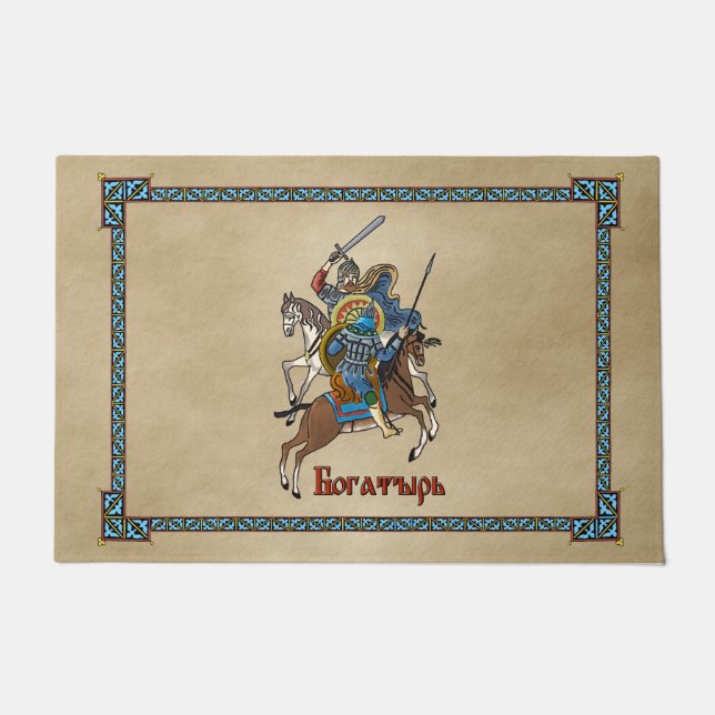 Felpudo Bogatyr ruso medieval (Anverso)