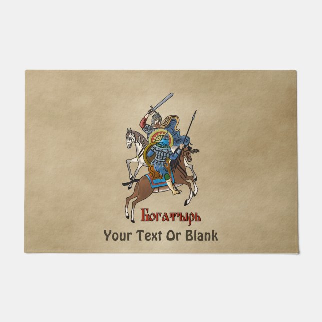 Felpudo Bogatyr ruso medieval (Anverso)