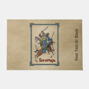 Felpudo Bogatyr ruso medieval