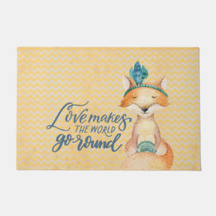 Felpudo Boho Fox Love Cita Front Doormat