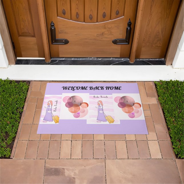 Felpudo Boho Viaja a Door Mat (Exterior)