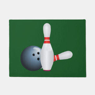 Felpudo Bola de bolos y pernos, personalizable