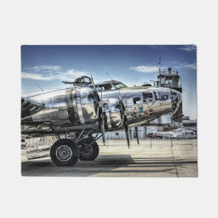 Felpudo Bombardero clásico b-17 wwii