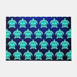 Felpudo Bonito simple Turquesa azul turquesa verde azulada