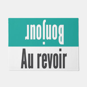 Felpudo Bonjour - estera de puerta del revoir del Au