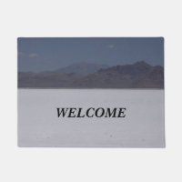 Bonneville Salt Flats Door Mat