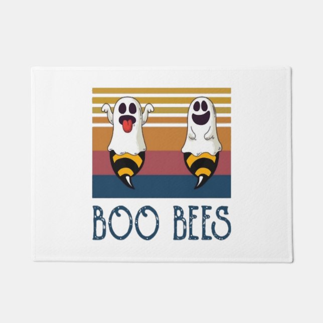 Felpudo Boo Bees Pareja Ghost Halloween (Anverso)