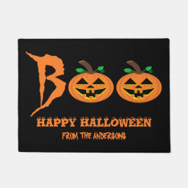 Felpudo ¡BOO! Doormat de calabaza de Halloween