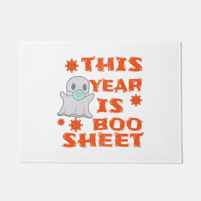 Felpudo Boo Ghost Halloween Halloween (Anverso)
