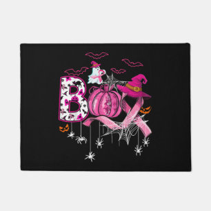 Felpudo Boo Halloween Calabaza Cinta rosa Leche de Bruja p