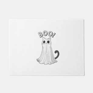 Felpudo Boo Kitty Cute Gato Fantasma Halloween Spooky Kitt
