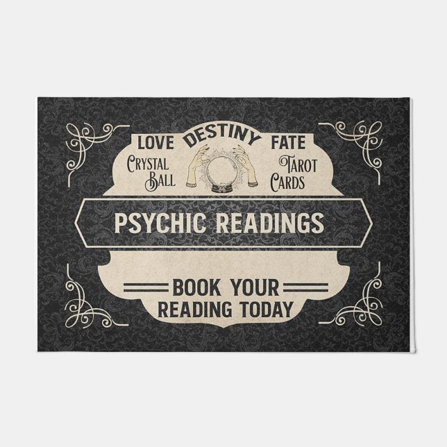Felpudo Book Your Reading Today Mat, Psychic Reading (Anverso)
