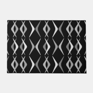 Felpudo Boomerangs Black Gray