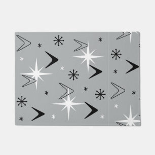 Felpudo Boomerangs y Stars Gray de los años 50