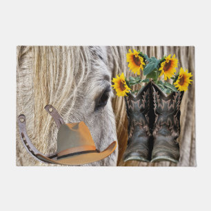 Felpudo Boots Boots Boots Gorra de Cowboy Horseshoe