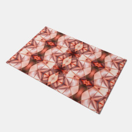 Felpudo Borgoña transparente a salmón de formas degradadas