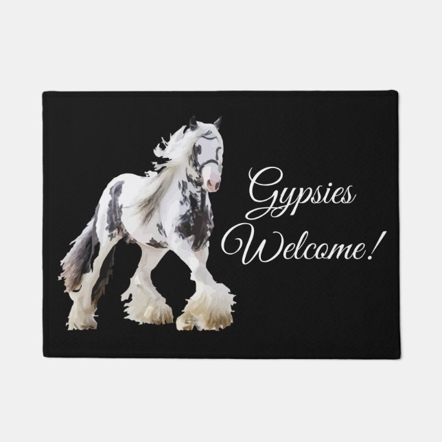 Felpudo Borrador de caballos Gypsy Mare Stallion (Anverso)