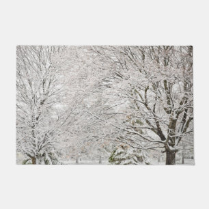 Felpudo Bosque de invierno nevado