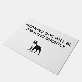 Felpudo Boston terrier Welcome Mat