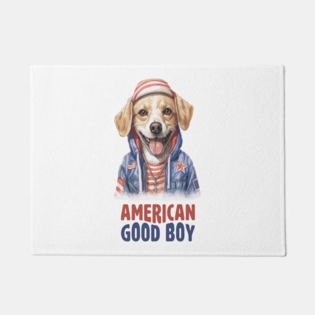 Felpudo Bote estadounidense de GoodBoy 4 de julio (Anverso)