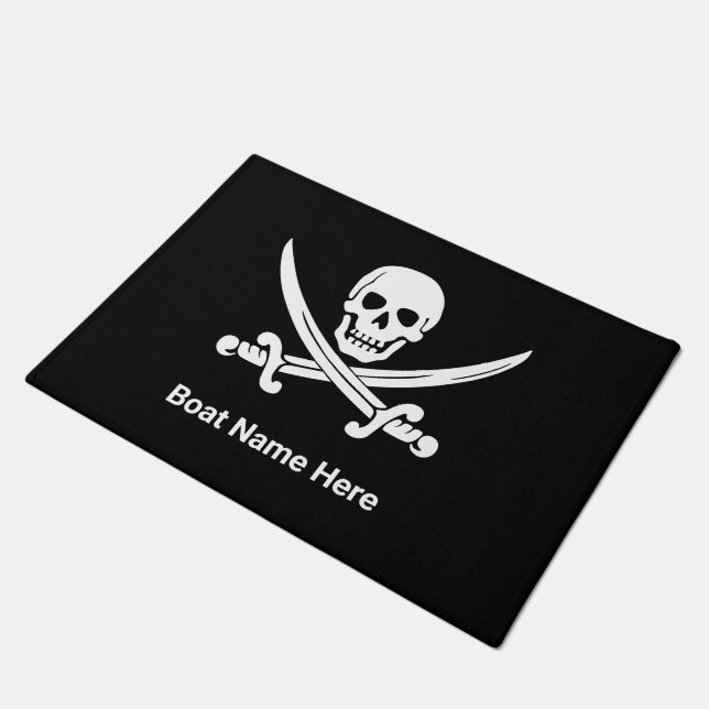 Felpudo Bote Personalizado pirata Jolly Rogers (Angular)
