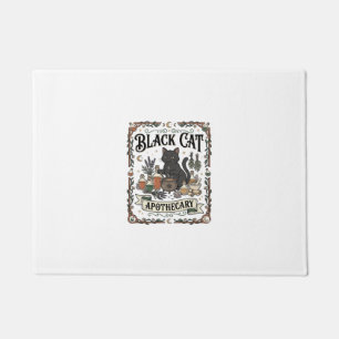 Felpudo Botica de Gato Negro Bruja Mística Apothecary