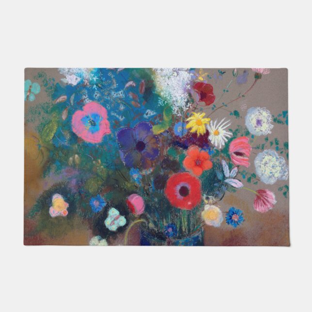 Felpudo Bouquet de flores, Redon (Anverso)