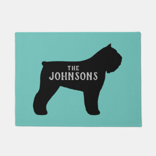 Felpudo Bouvier des Flandres Silhouette Welcome Mat Person