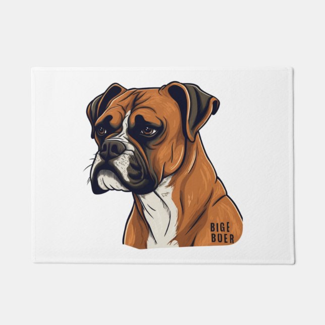 Felpudo Boxer Bark Diseña diseños gráficos punquíticos (Anverso)