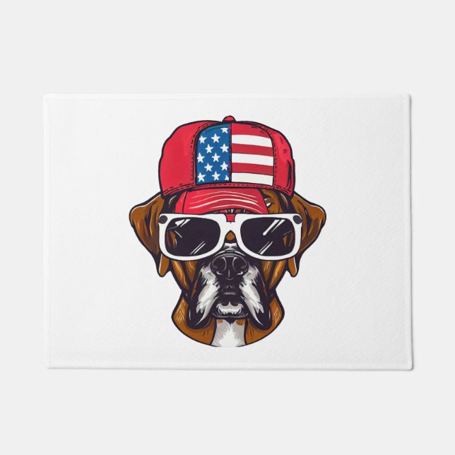 Felpudo Boxer Dog USA (Anverso)
