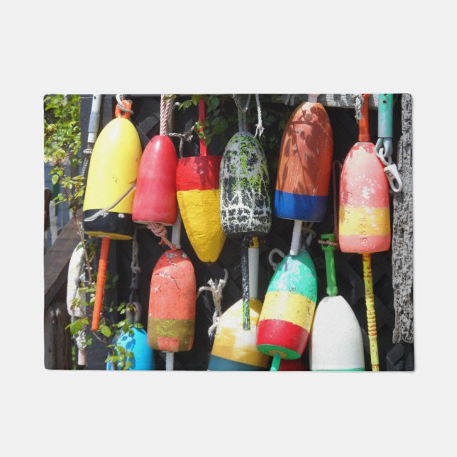 Felpudo Boyas Maine de la pesca (Anverso)