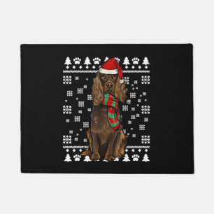 Felpudo Boykin Spaniel Dog With Santa Hat Ugly Christmas