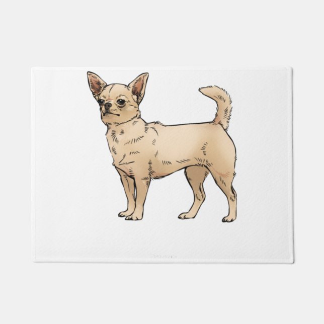 Felpudo Brave Chihuahua Blue (Anverso)