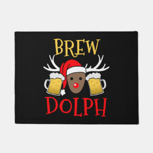 Felpudo Brewdolph - Gracioso regalo de Navidades de cervez