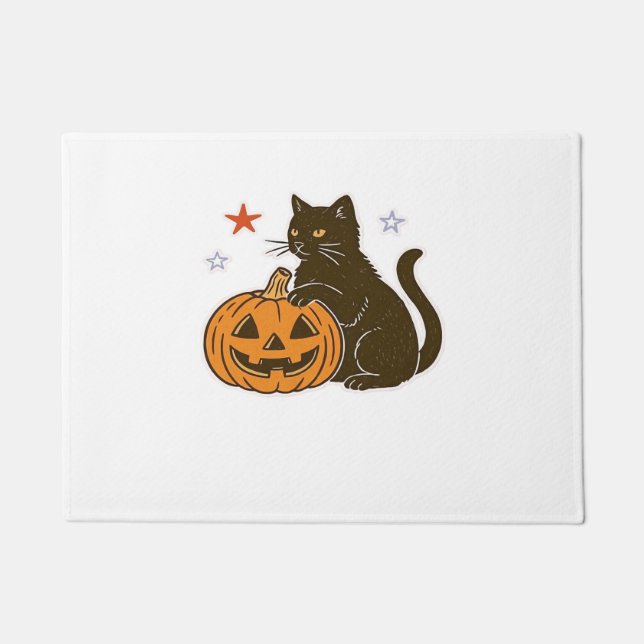 Felpudo Brillante y dulce Halloween Kitty Classic T-Shirt (Anverso)