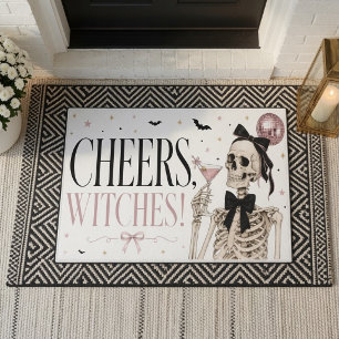 Felpudo Brindis Brujas Esqueleto Halloween