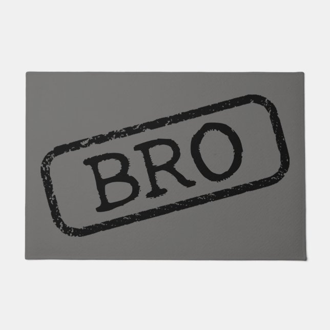 Felpudo "Bro" estampado y aprobado (Anverso)