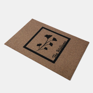 Felpudo Bromas botánicas: Doormat de diseño de planta pers