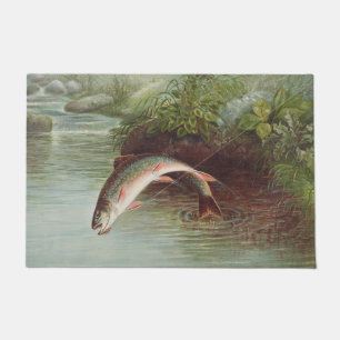 Felpudo Brook Trout de Samuel Kilbourne (1874)