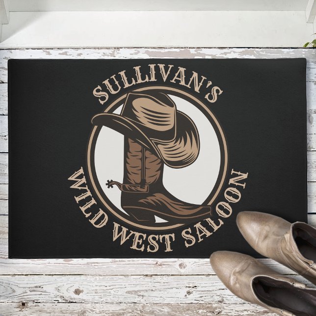 Felpudo Brotes de Cowboy West Saloon personalizados (Subido por el creador)