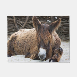 Felpudo Brown Poitou Donkey