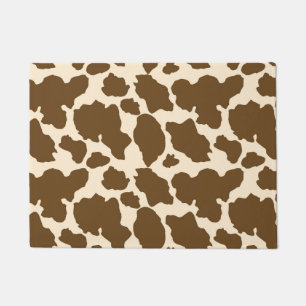 Felpudo Brown Spots Cow Print Farmer Farm Animals Classy